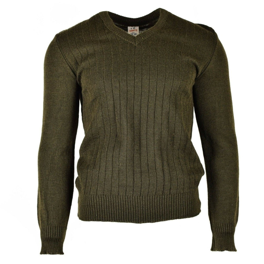Originele Tsjechische leger-pullover M85 V-hals trui bruin nieuw