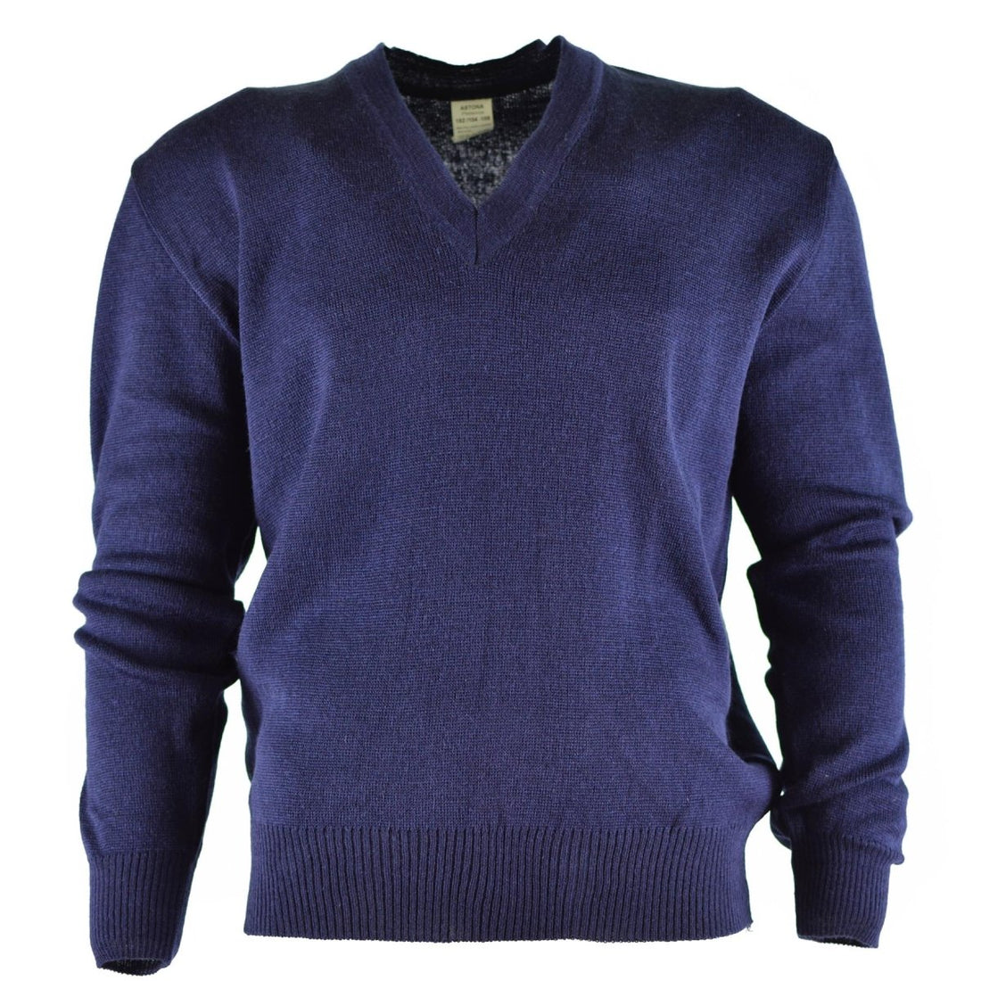 Originele Tsjechische leger trui jumper blauw wol v-neck militair surplus nieuw