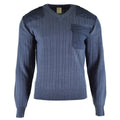 Originele Tsjechische leger trui jumper M97 blauw wol v-neck militair surplus nieuw
