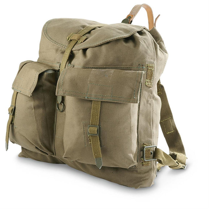 Originele vintage canvas rugzak van het Tsjechische leger met Y-band bretels, duurzame M60 rugzak in militaire stijl nieuw