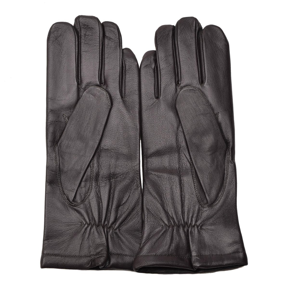 Originele Tsjechische leger winter warm koud bruin lederen handschoenen casual strakke pasvorm nieuw