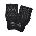 Originele Deense militaire zwarte handschoenen warmere vingerloze niet-slip palmleger nieuw