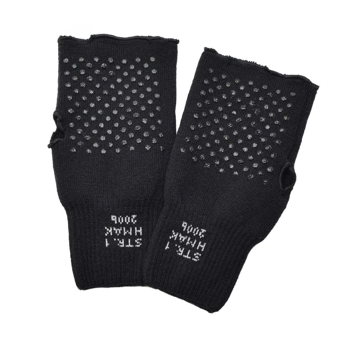 Originele Deense militaire zwarte handschoenen warmere vingerloze niet-slip palmleger nieuw