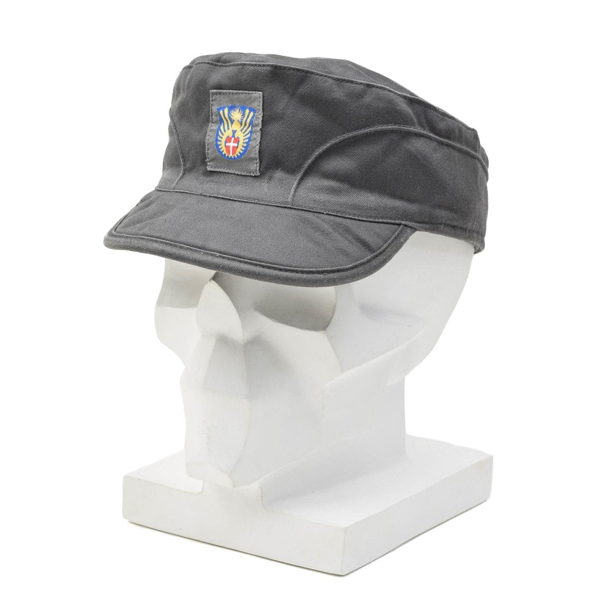 Origineel Deens militair grijs leger cap lichtgewicht opvouwbare oorklappen vintage nieuw
