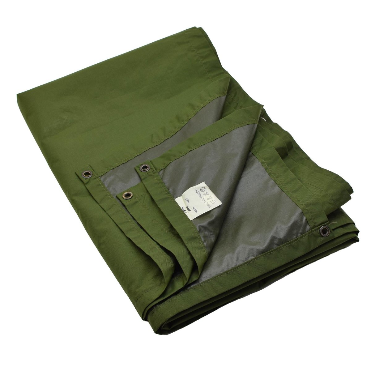 Origineel Deens Militair Waterdicht Zeildoek Poliamide 175x275cm Groen