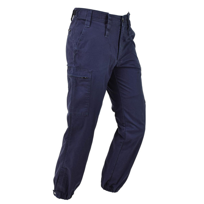 Originele Nederlandse leger werkbroek uniform werkkleding verstelbare broek met ritssluiting Blauw - GoMilitar