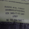 Originele Nederlandse militaire dagpack mariniers rugzak wandelen camping bos 40l