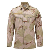 Origineel Nederlands Militair Veldshirt Drukknoopsluiting 3-Kleur Desert Camo