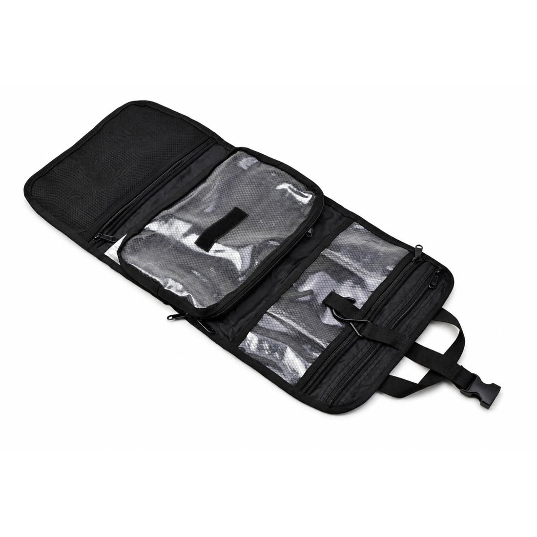 Originele Nederlandse Militaire Opvouwbare Toilettas Travel Wash Organizer Zwart