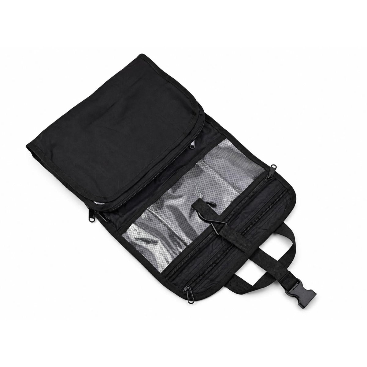 Originele Nederlandse Militaire Opvouwbare Toilettas Travel Wash Organizer Zwart