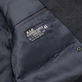 Originele Nederlandse militaire formele kledingjas met dubbele rij knopen en riem blauw