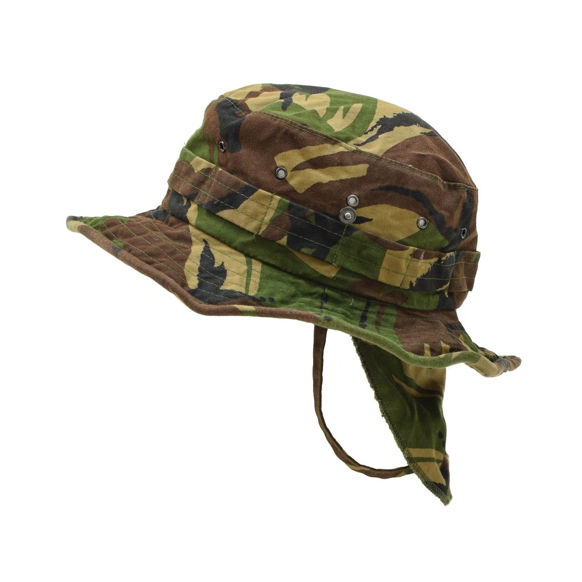 Origineel Nederlands militair Panama hoed nekflap tactisch DMP boonie cap surplus