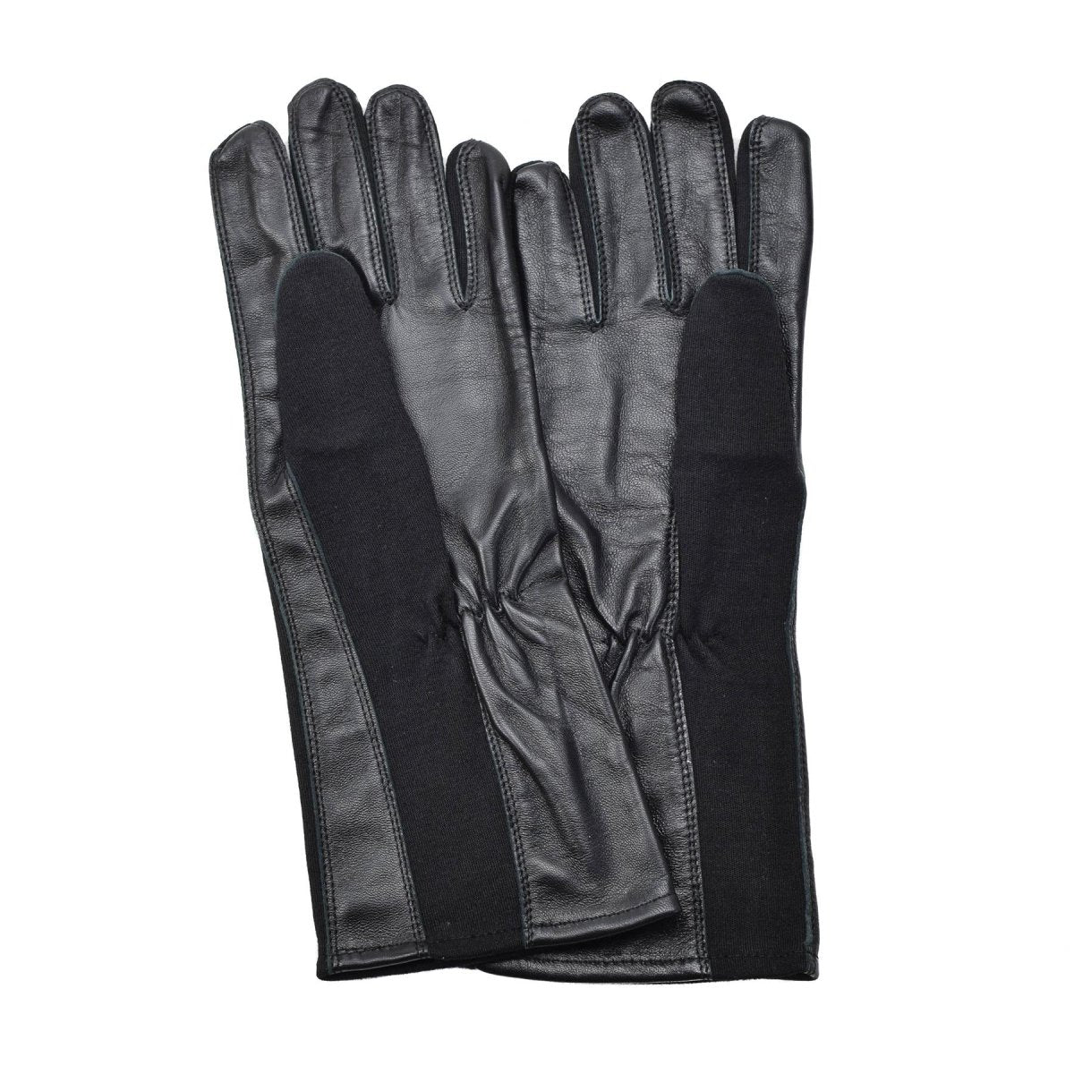Originele Nederlandse militaire pilootleerhandschoenen warmere hittebestendige aramid nieuw