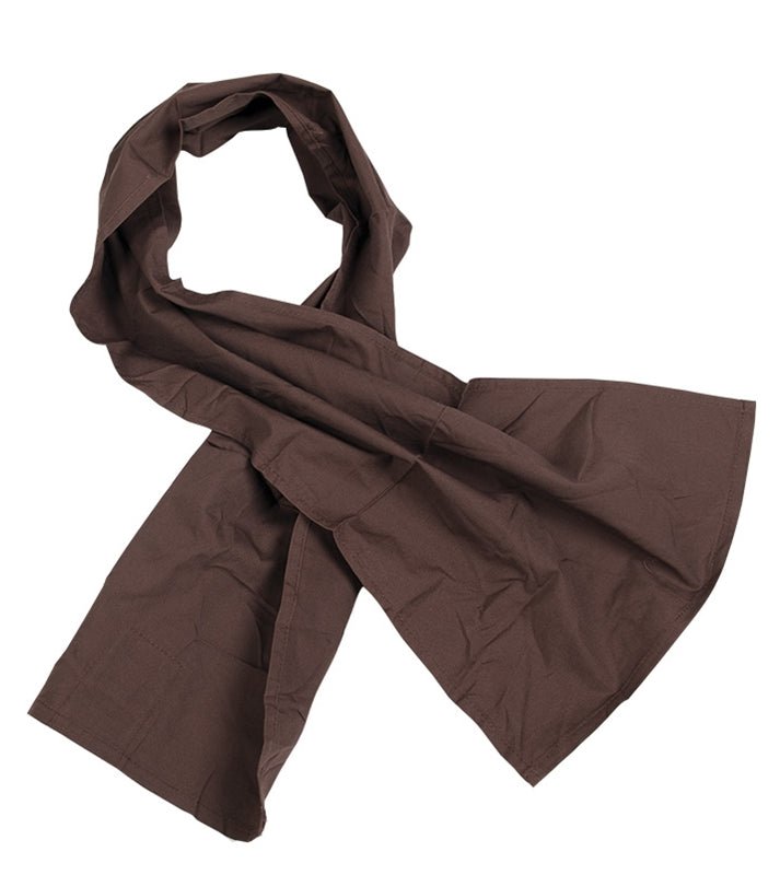 Originele Nederlandse militaire sjaal katoenbandana 100x25cm bruin leger sjaals nieuw