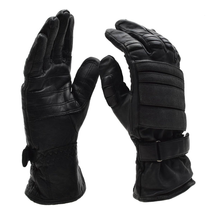 Originele Nederlandse Militaire Tactische Combat Handschoenen Lederen Knokkelbescherming Zwart - GoMilitar