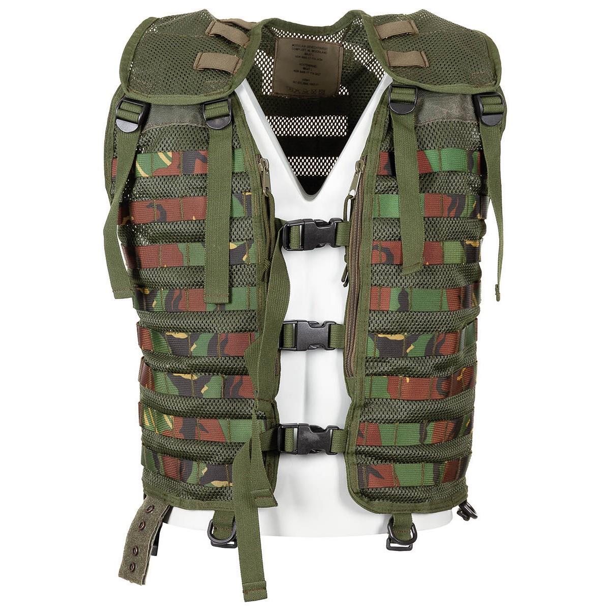 Origineel Nederlands militair tactisch vest Molle Attachment DMP Woodland Camouflage