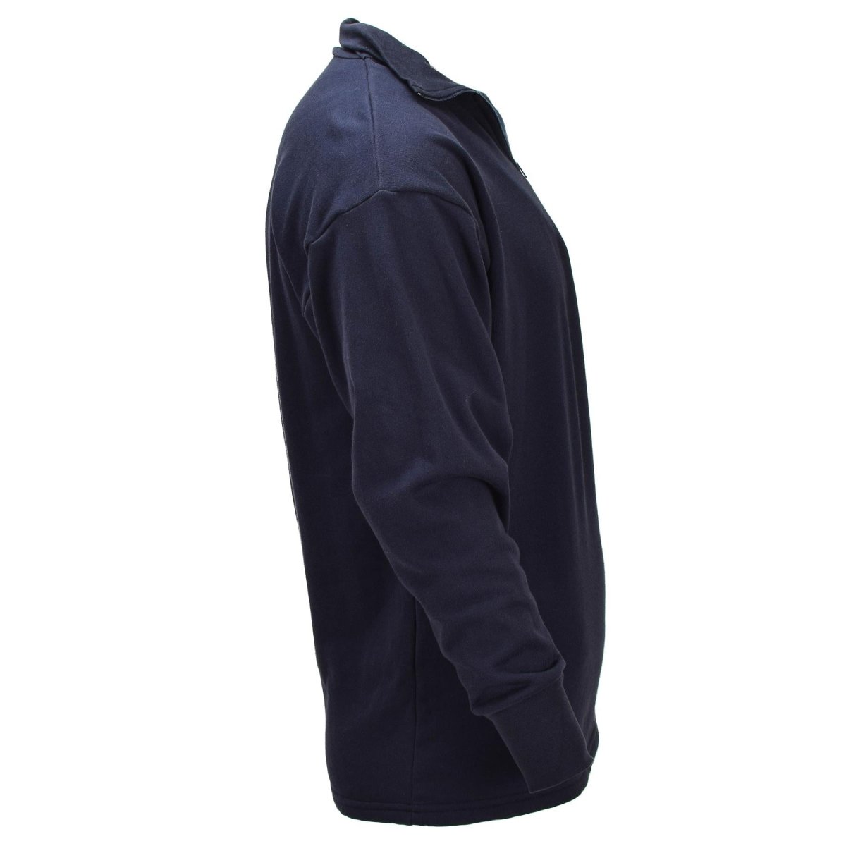 Origineel Nederlands Militair Thermisch Ondershirt Lange Mouw Halve Ritssluiting Blauw