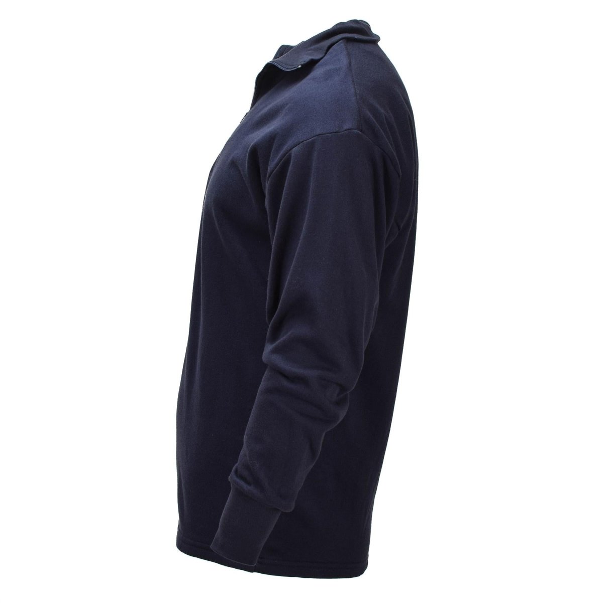 Origineel Nederlands Militair Thermisch Ondershirt Lange Mouw Halve Ritssluiting Blauw