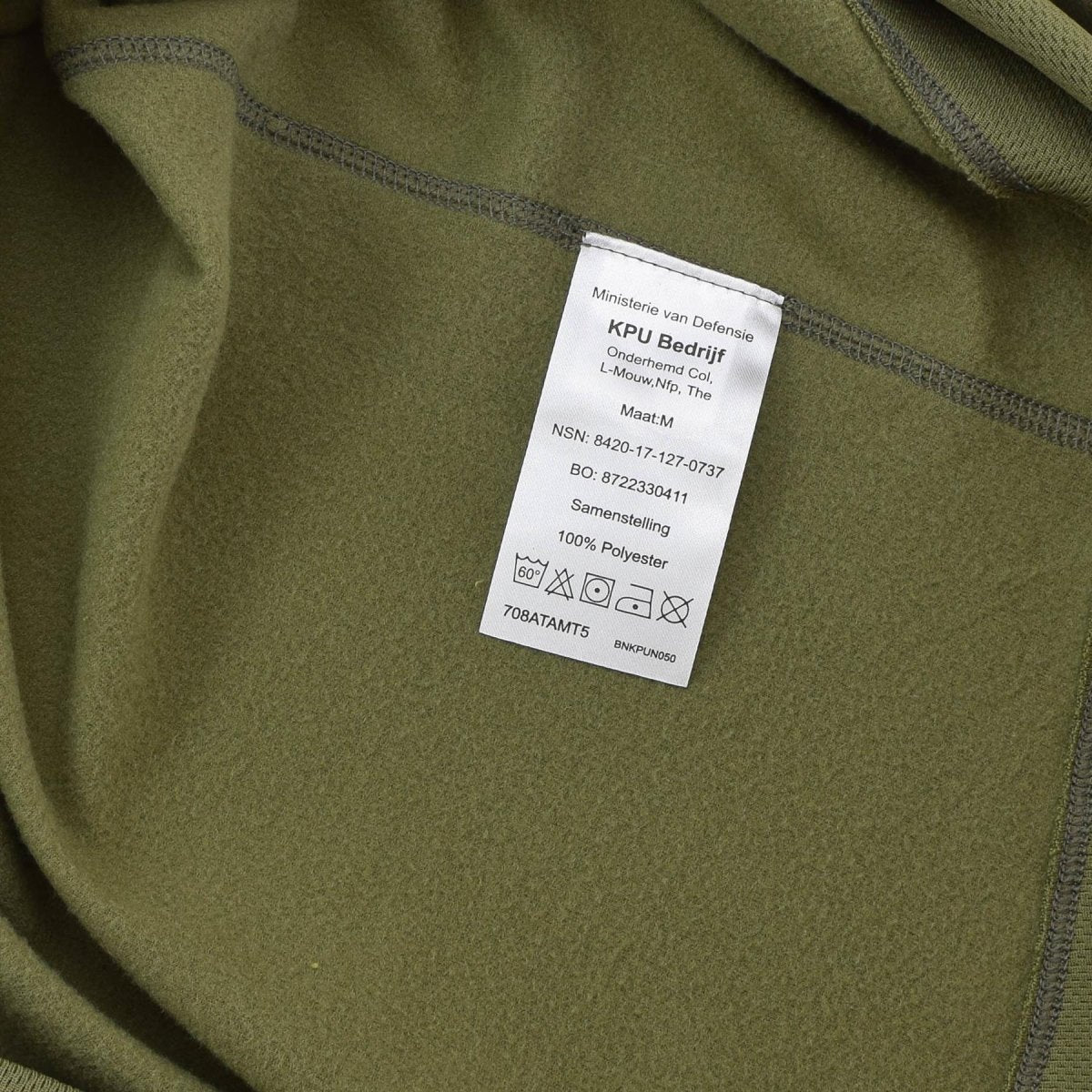 Origineel Nederlandse Militaire Thermische Ondershirts Ademend Sneldrogend Olijfgroen