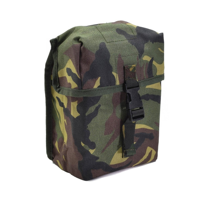 Origineel Nederlands Militair universeel gear molle tasje in DPM camo met gespsluiting voor tactisch en outdoor gebruik