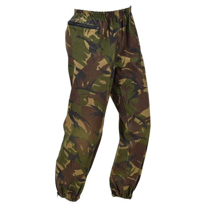 Originele Nederlandse Militaire Waterdichte Broek Elastische Taille DPM Woodland Camo - GoMilitar