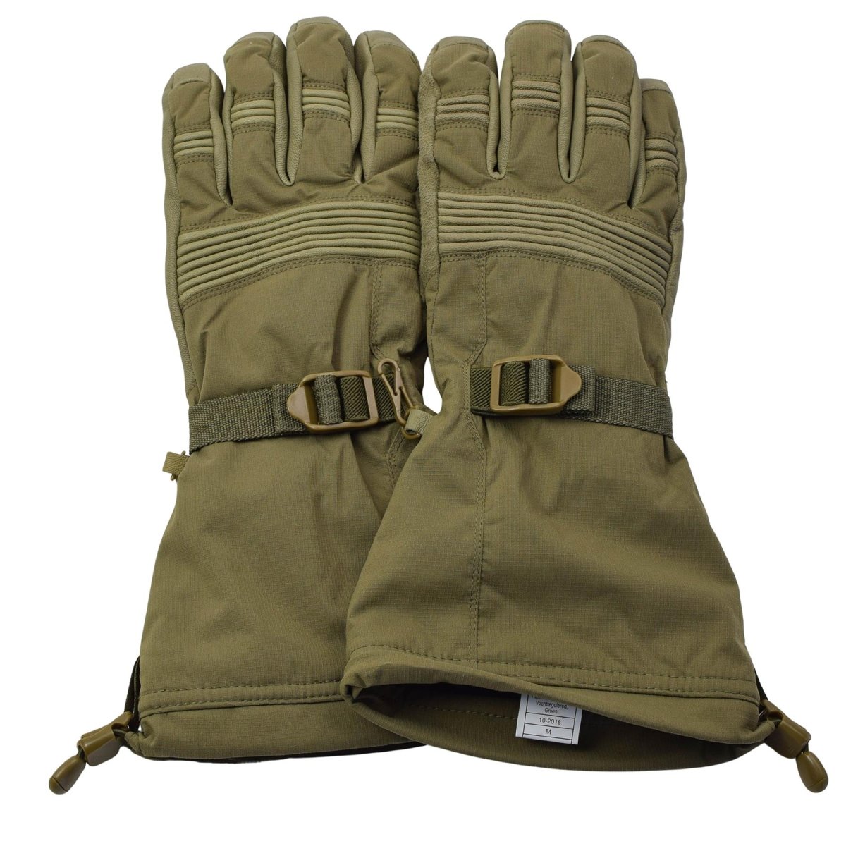 Originele Nederlandse Militaire Winter ECWS Handschoenen Waterdicht Geitenleer Palm Olijf