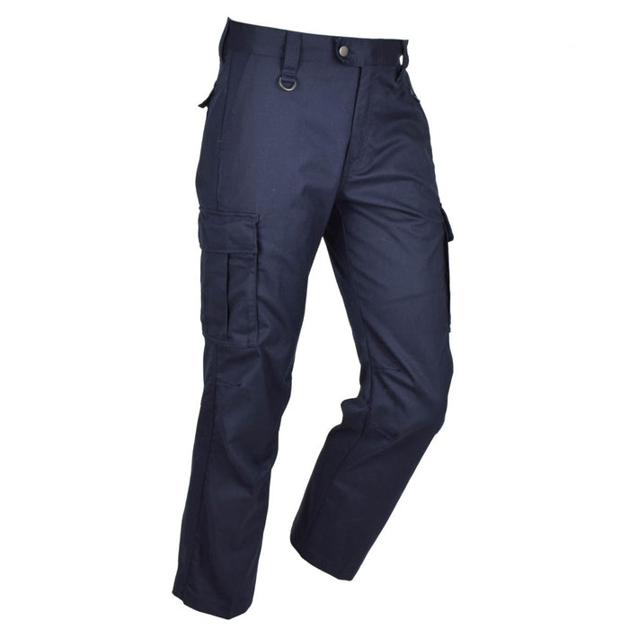 Originele Nederlandse Militaire Werkbroek Heren Versterkte Knieën Cargozakken Blauw - GoMilitar