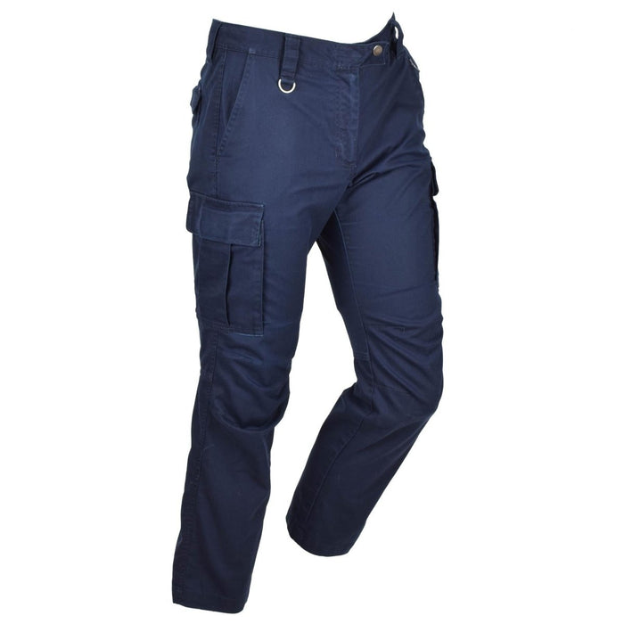 Originele Nederlandse Militaire Werkbroek Dames Versterkte Knieën Cargozakken Blauw - GoMilitar