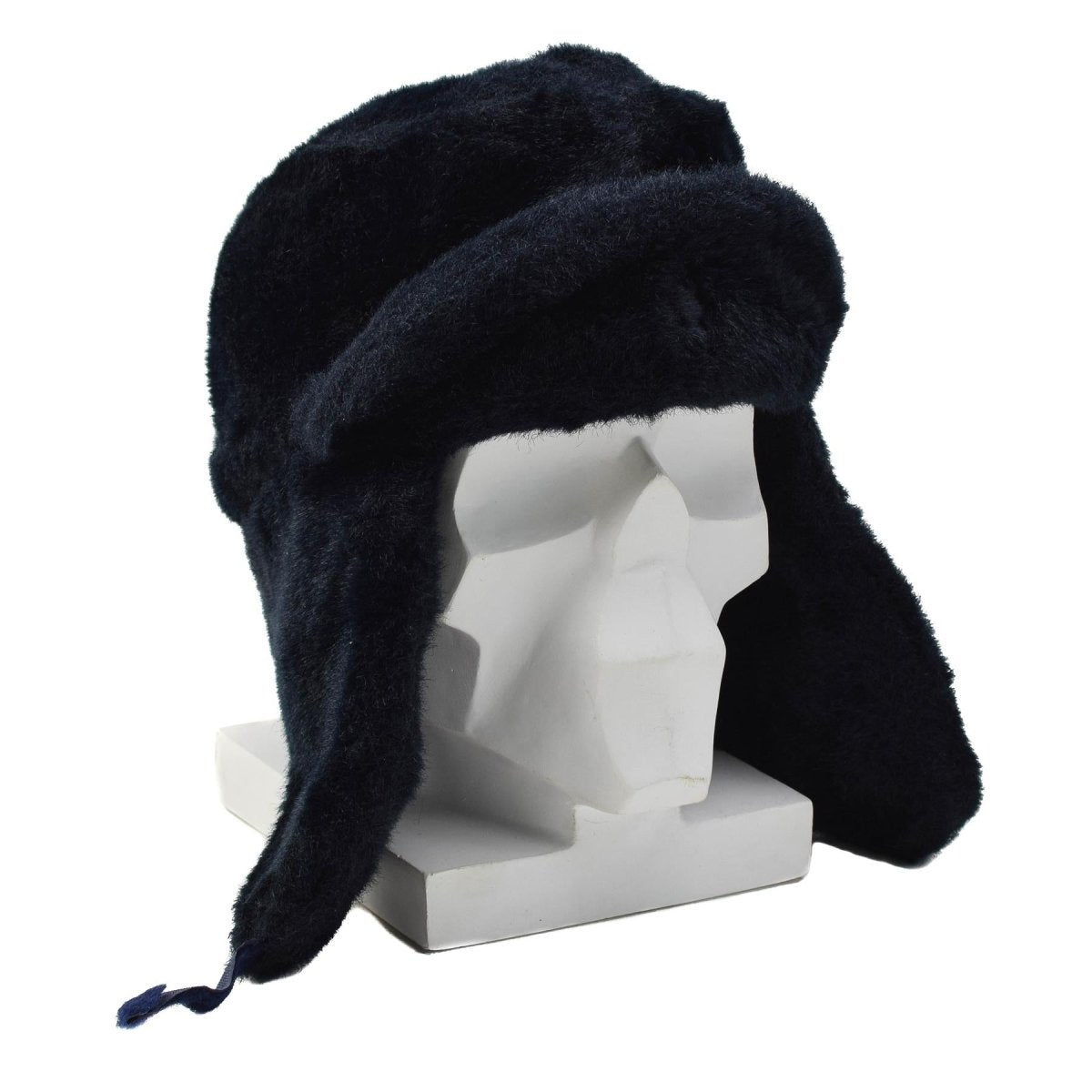 Origineel Nederlandse Politie Winterhoed Opklapbare Oorflappen Verstevigd Voorhoofd Blauw