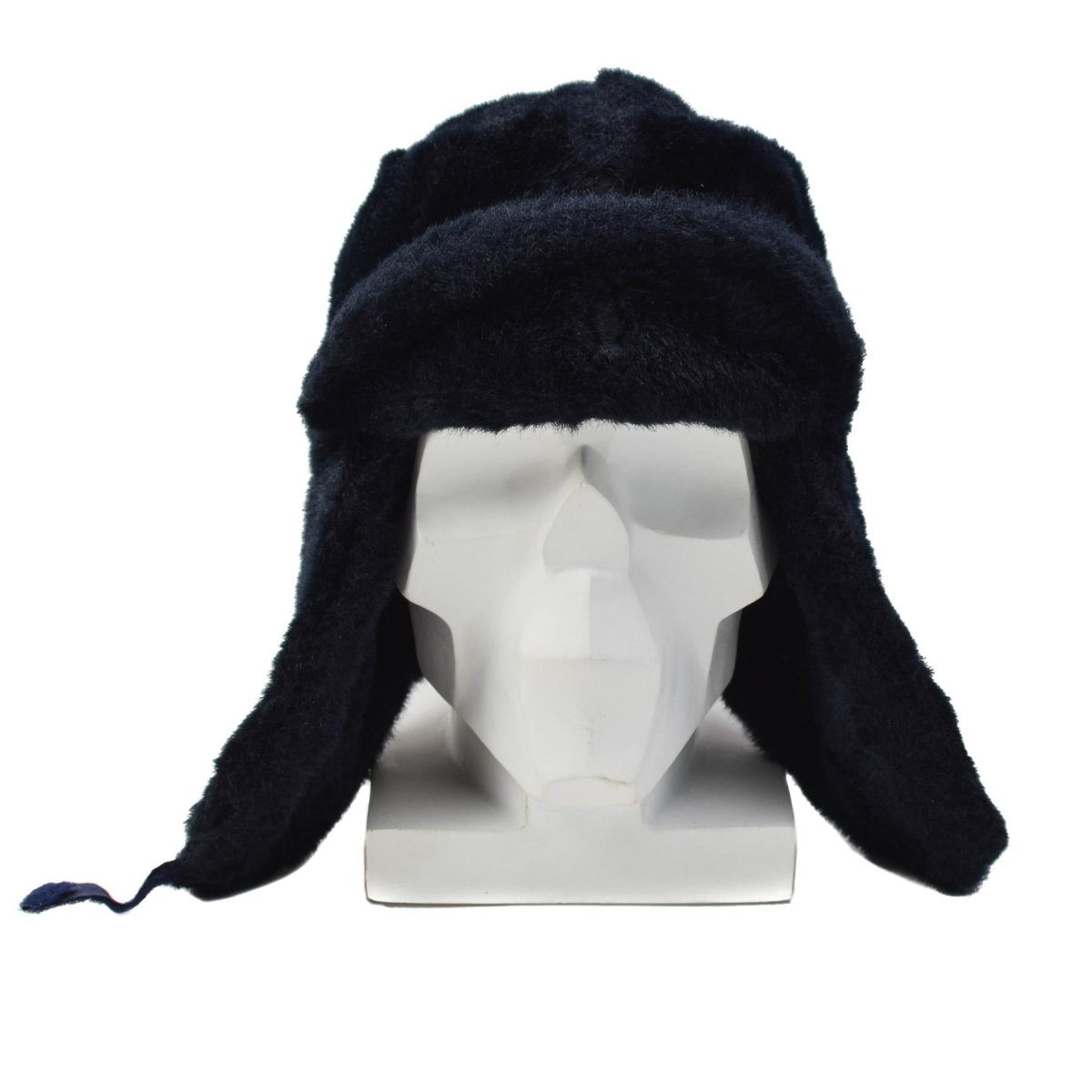 Origineel Nederlandse Politie Winterhoed Opklapbare Oorflappen Verstevigd Voorhoofd Blauw