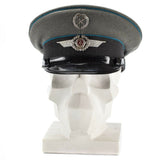 Oorspronkelijke Oost -Duitse NVA -leger Vizier Cap Air Forces Military Peaked Hat Nieuw