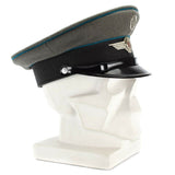 Oorspronkelijke Oost -Duitse NVA -leger Vizier Cap Air Forces Military Peaked Hat Nieuw