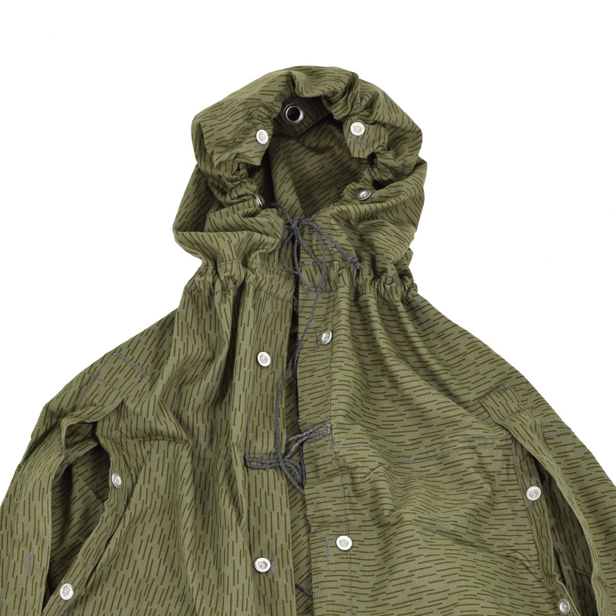 Origineel Oost -Duitsland NVA Shelter Half Raindrop Patroon Strichtarn Surplus Nieuw