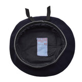 Origineel Frans leger donkerblauwe wol baret command lichtgewicht cap vintage nieuw