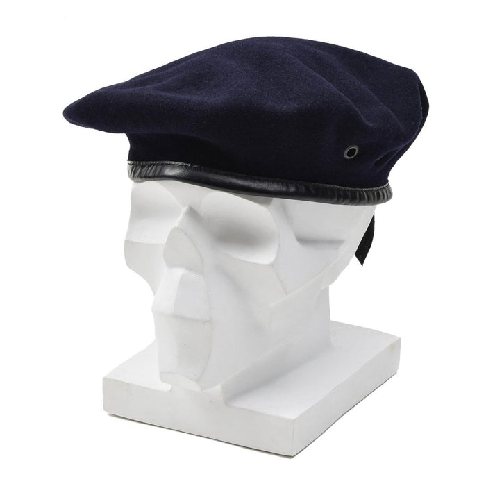 Originele donkerblauwe wollen baret van het Franse leger Command lichtgewicht pet vintage NIEUW - GoMilitar