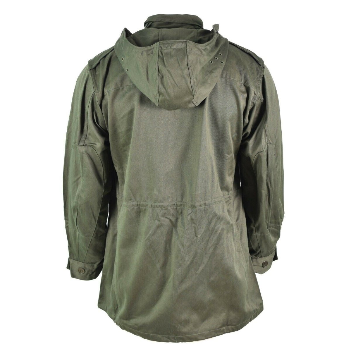 Origineel Frans leger Olive OD Jacket Vermoeidheid Combat Militaire Hooded Parka Sateen