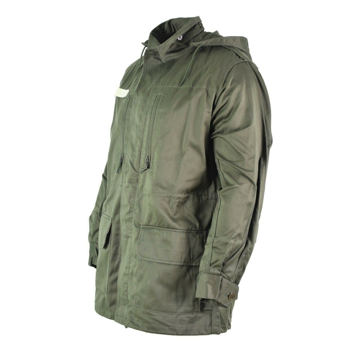 Origineel Frans leger Olive OD Jacket Vermoeidheid Combat Militaire Hooded Parka Sateen