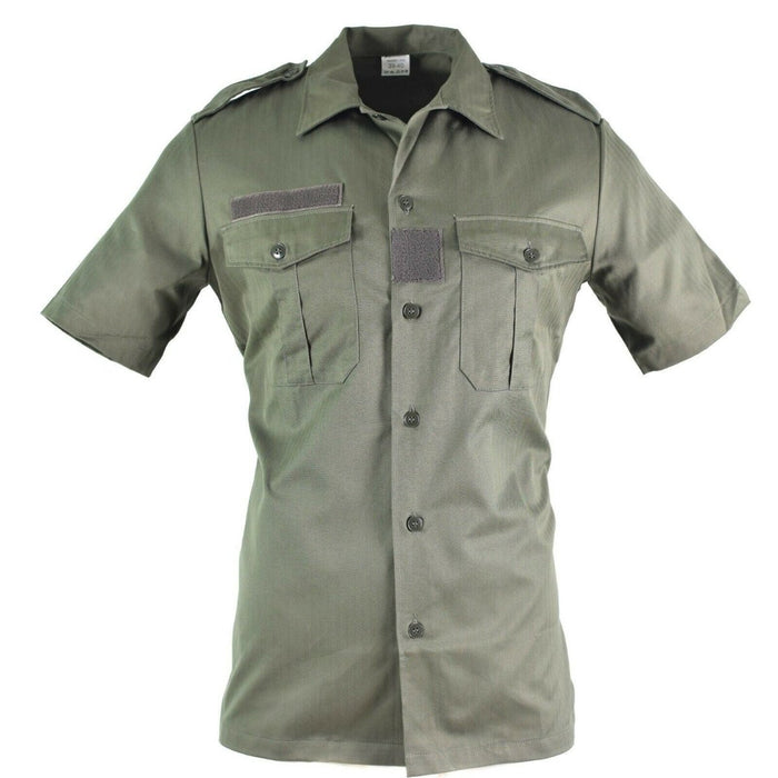 Origineel Frans leger Olive OD shirt korte mouwen F2 T-shirts NIEUW - GoMilitar