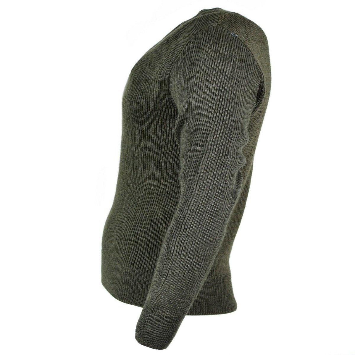 Originele Franse leger trui trui jumper chlorofibre v-hals wol