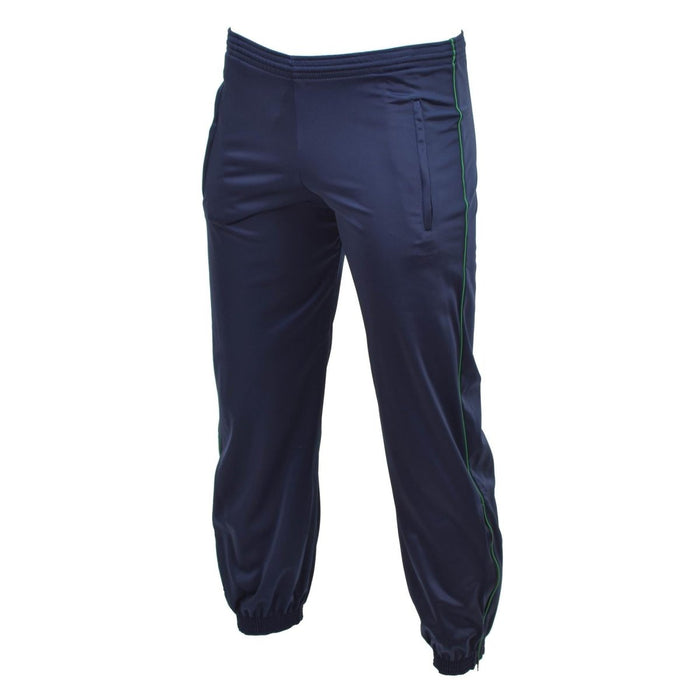 Marineblauwe trainingsjoggingbroek uit het Franse leger met elastische manchetten en zijzakken voor actieve kleding en casual gebruik.