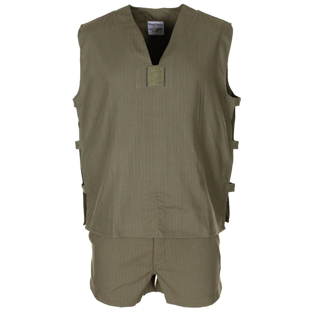 Originele Franse militaire jungle mouwloos olijf shirt tactisch lichtgewicht nieuw