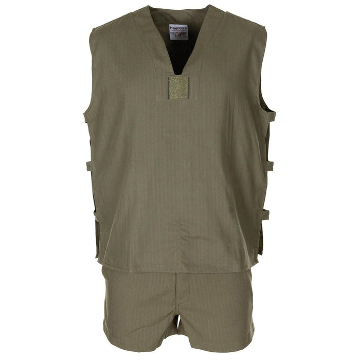 Origineel Frans militair jungle mouwloos olijfshirt tactisch lichtgewicht NIEUW - GoMilitar