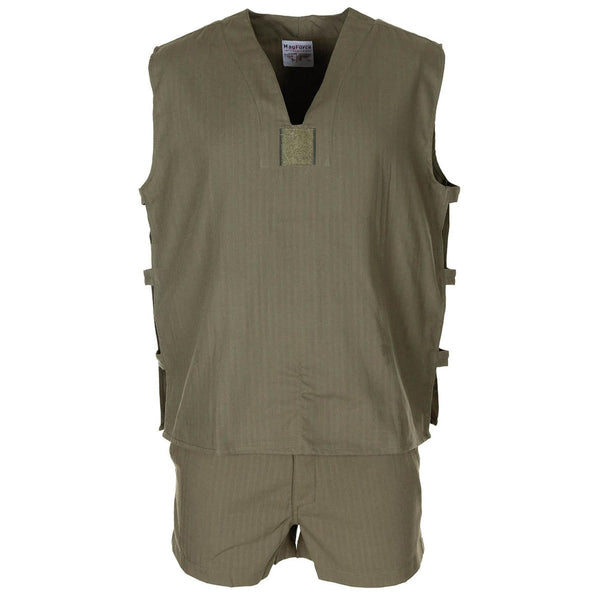 Original French military jungle sleeveless olive shirt tactical lightweight NEW - GoMilitar