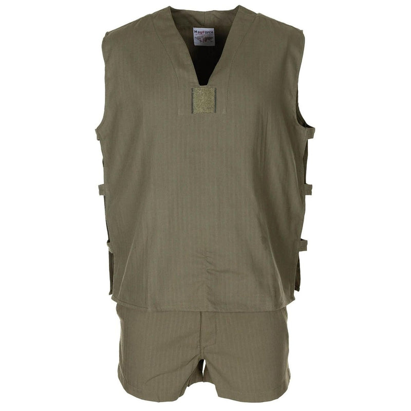 Original French military jungle sleeveless olive shirt tactical lightweight NEW - GoMilitar