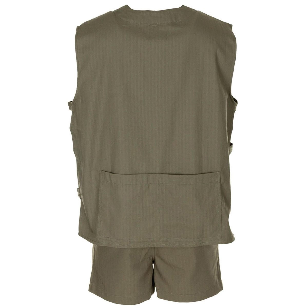 Originele Franse militaire jungle mouwloos olijf shirt tactisch lichtgewicht nieuw