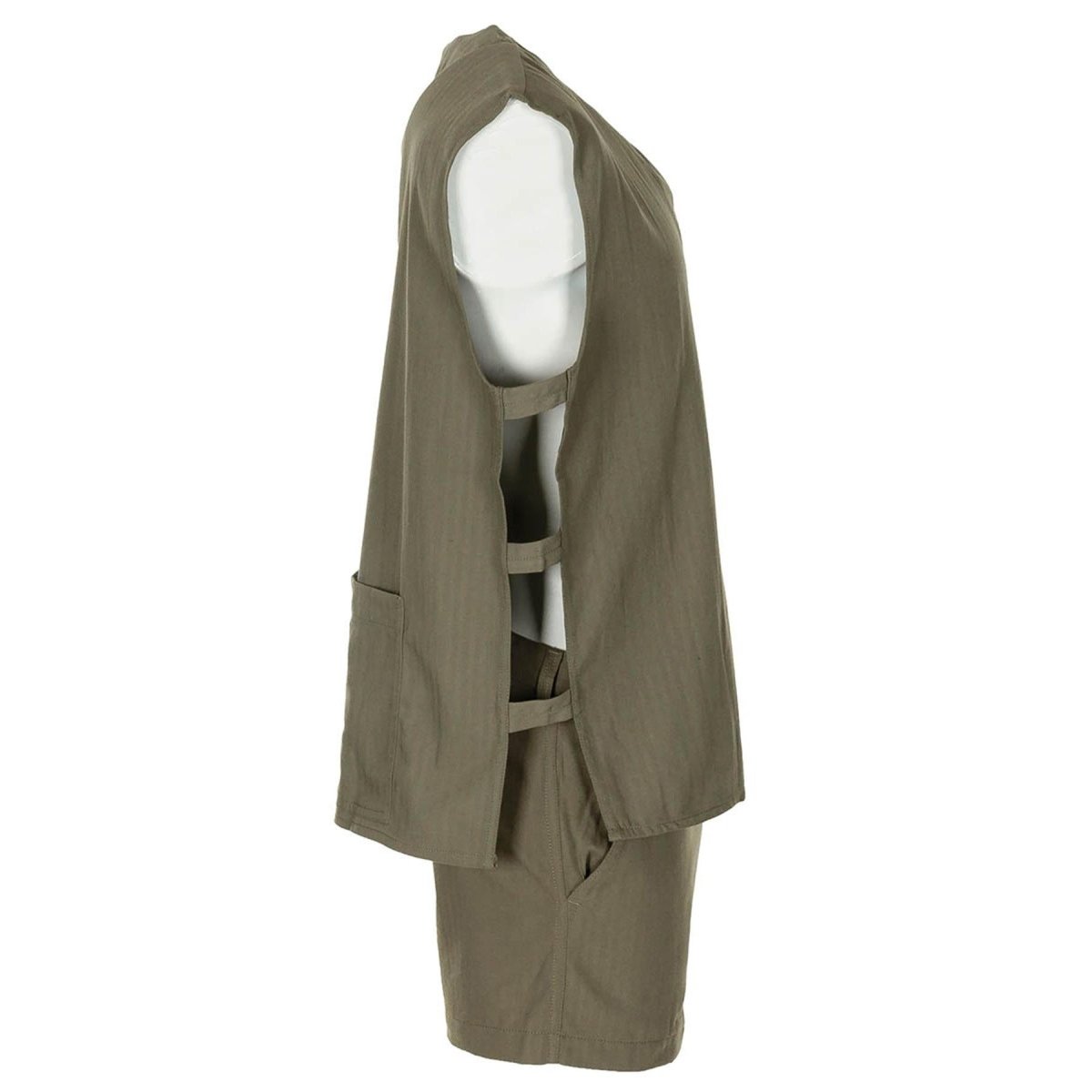 Originele Franse militaire jungle mouwloos olijf shirt tactisch lichtgewicht nieuw