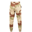 Original French Military F2 desert camo pants with reinforced knees and cargo pockets for rugged outdoor use.