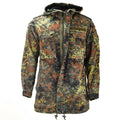 Origineel Duitse leger veldjack Parka Militair nummer Flecktarn Camo W Liner