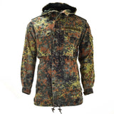 Origineel Duitse leger veldjack Parka Militair nummer Flecktarn Camo W Liner