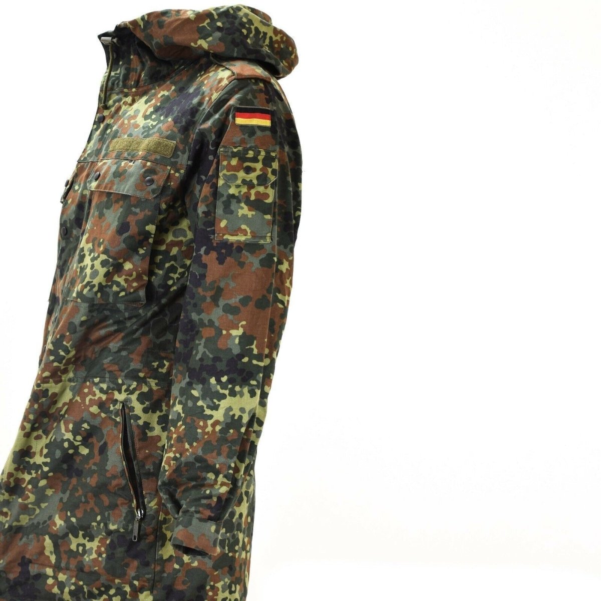 Origineel Duitse leger veldjack Parka Militaire uitgifte Hooded Flecktarn Combat
